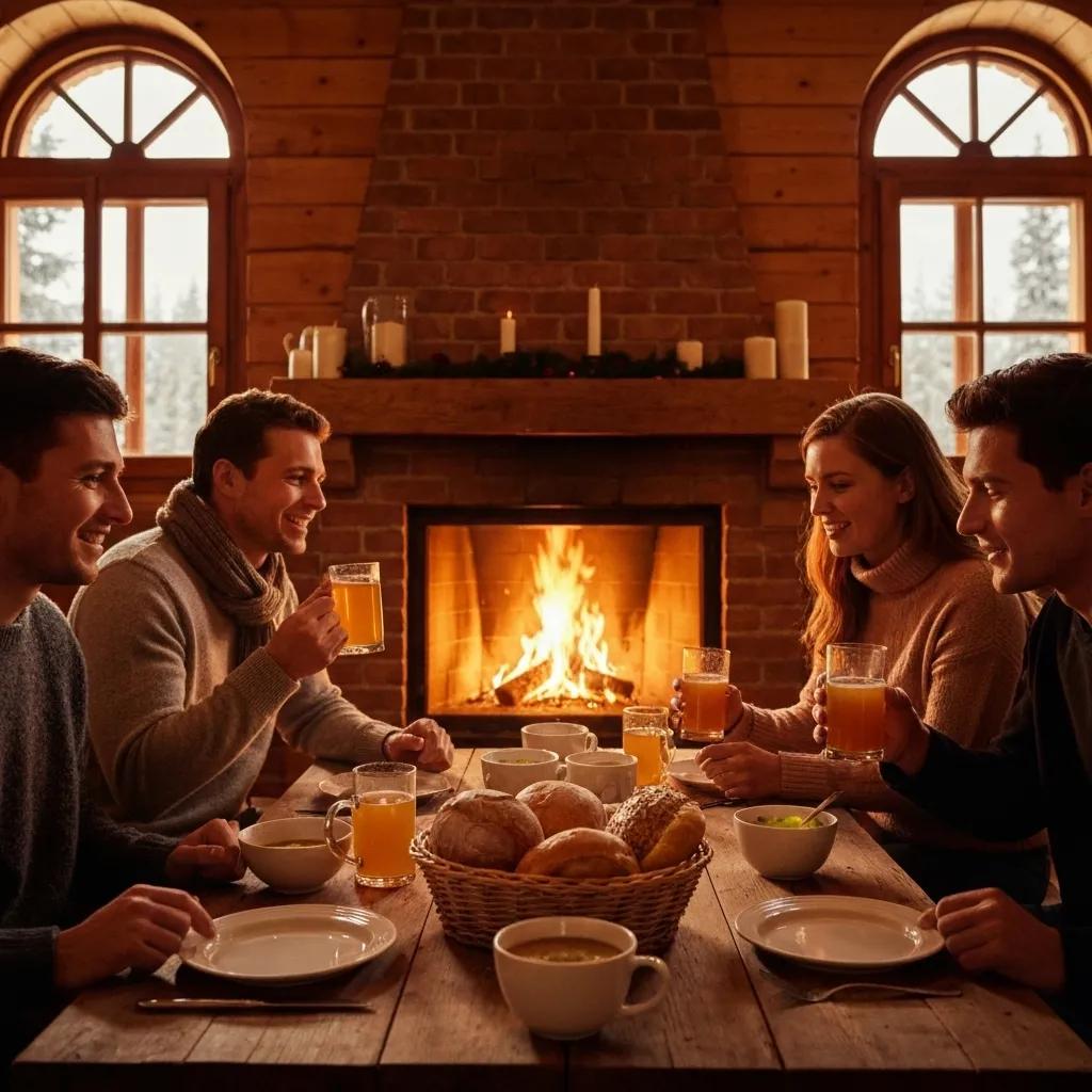 Iowa home prepared for winter with snow, showcasing warmth and comfort